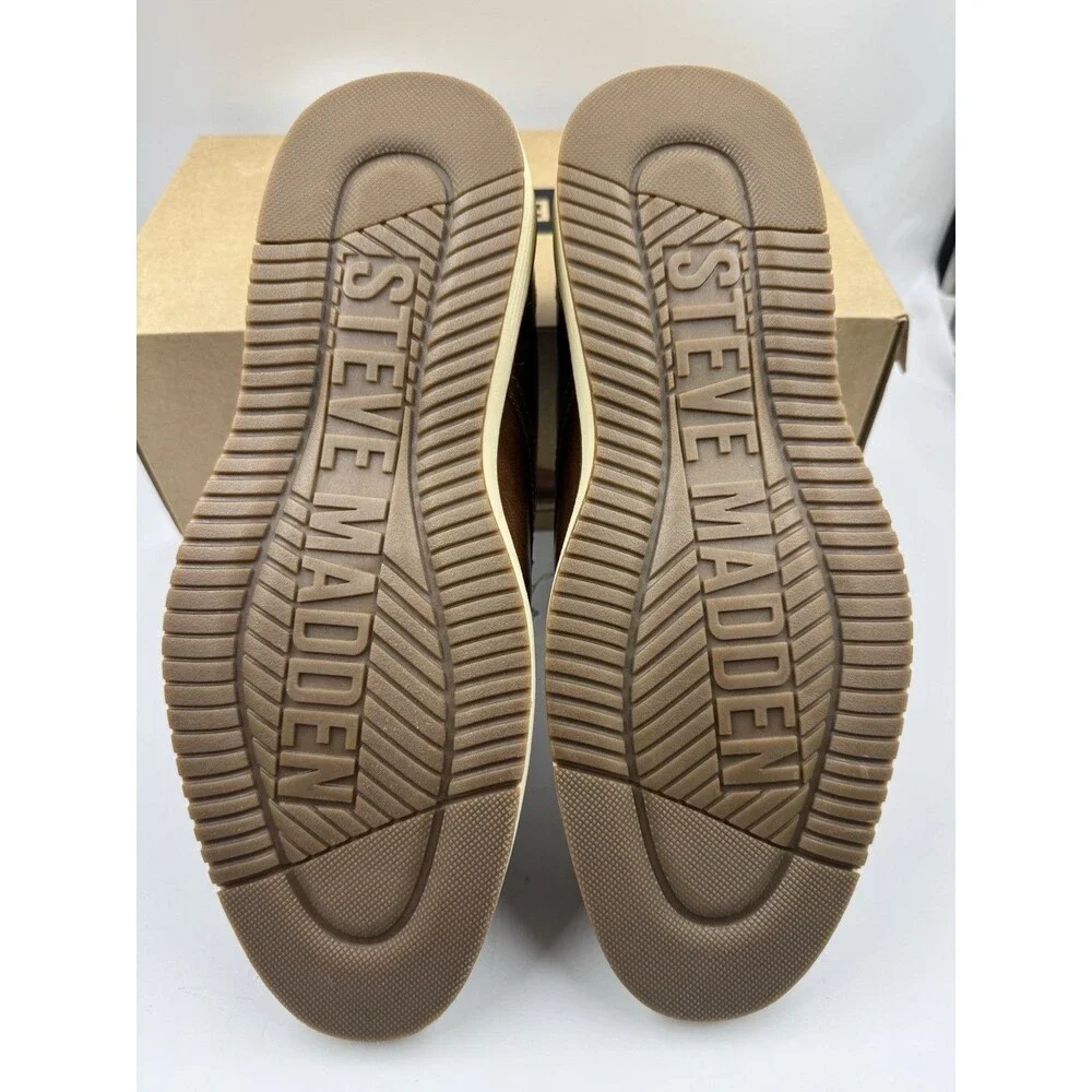 NEW Steve Madden P-Jansen Oxford Cognac Casual Lace Up Shoes, Men's Size 10